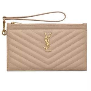 YSL Monogram Wallet Clutch